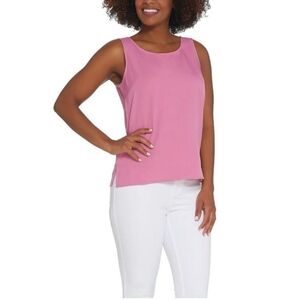 Bob Mackie Sleeveless Woven Crepe Top, xl, NWOT